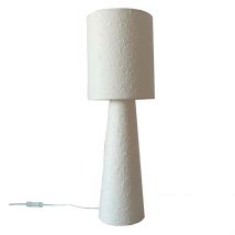 Grande lampe en papier maché - Blanc - 62 cm - Papier - Home Maison