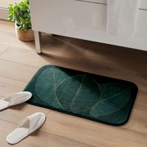 Tapis de Bain Jade - Vert - Microfibre - Home Maison