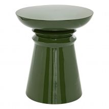 Table d'appoint totem en métal - Vert - 38x43 cm - Métal - Home Maison