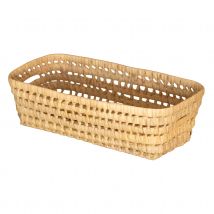 Corbeille à pain feuilles de palmier - Naturel - 35x15x12 cm - Osier - Home Maison