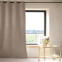 Rideau 100% occultant thermique phonique - Taupe - 160x240 cm - Polyester - Home Maison