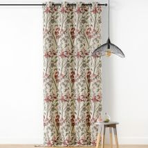 Rideau à Oeillets Iris - Rouge - 140x260 cm - Polyester - Home Maison