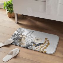 Tapis de Bain Kelly Blanc - Blanc - Microfibre - Home Maison