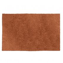 Tapis de bain antidérapant en microfibre - Terracotta - 50x80 cm - Polyester - Home Maison
