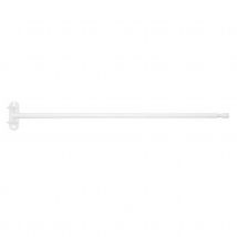 Tringle pivotante extensible pour porte en métal - Blanc - 60-100 cm - Métal - Home Maison