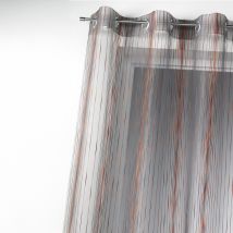 Voilage en organza multicolore tissé - Orange - Polyester - Home Maison