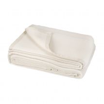 Couverture Unie en Laine d'Agneau - Naturel - Laine - Home Maison