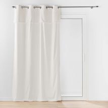 Rideau à œillets imitation fourrure - Naturel - Coton/Polyester - Home Maison
