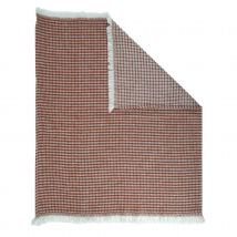 Couverture lit enfant tissu nid d'abeille - Orange - Coton - Home Maison