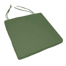 Galette de chaise extérieur imperméable et déhoussable - Vert - Polyester - Home Maison