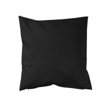 Coussin extérieur imperméable et déhoussable - Noir - 70x70 cm - Polyester - Home Maison
