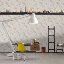Papier peint aux impressions fleuries - Multicolore - Papier - Home Maison