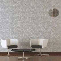 Papier peint palmeraie - Ecru - Papier - Home Maison