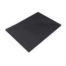 Receveur en résine - Effet pierre - Noir - Plastique - Home Maison