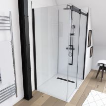 Paroi retour indus NEW ROLLING - Noir - Verre - Home Maison