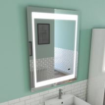 Miroir Led Silver Futura - Gris clair - Métal - Home Maison