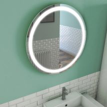 Miroir Led Light Circle - Gris clair - Verre - Home Maison