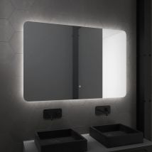 Miroir Led Silver Moon - Gris clair - Verre - Home Maison