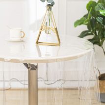 Nappe ronde transparente - Transparent - Plastique - Home Maison