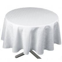 Nappe ronde outdoor esprit bord de mer - Blanc - Polyester - Home Maison