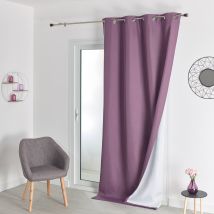 Rideau Isolant Thermique épais et ouatiné - Prune - 140x260 cm - Polyester - Home Maison