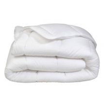 Couette Mi-Saison Enveloppe Coton Protection - Blanc - 260x240 cm - Polyester/Coton - Home Maison