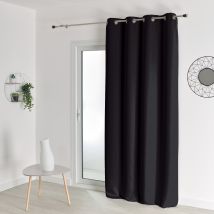 Rideau occultant uni M1 non feu - Noir - Polyester/Occultant - Home Maison