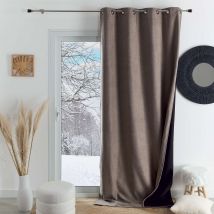 Rideau semi occultant phonique thermique KONFOR - Lin - Polyester/Occultant - Home Maison