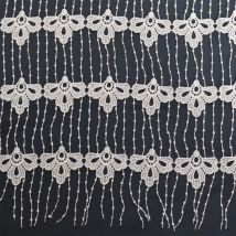 Modulable en fils macramés - Ecru - 90x120 cm - Polyester - Home Maison