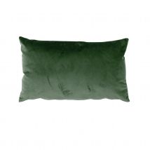 Coussin déhoussable en velours uni - Vert - Velours - Home Maison