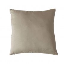 Coussin uni et déhoussable - Naturel - Polyester - Home Maison