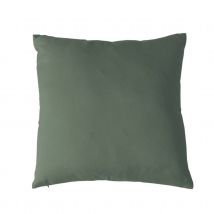 Coussin uni et déhoussable - Sauge - Polyester - Home Maison