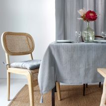 Nappe tendance en coton recyclé - Gris clair - Coton - Home Maison