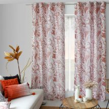 Rideau tamisant au style exotique - Brique - Polyester - Home Maison