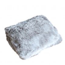 Plaid tendance en fausse fourrure - Taupe - Polyester/Fourrure - Home Maison