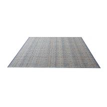Tapis Intérieur/Extérieur avec Motif Chevron - Bleu azur - Polypropylène - Home Maison