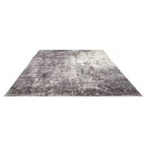 Tapis avec - Effet Abstrait - Gris clair - 170x230 cm - Polyester - Home Maison