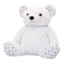 Peluche boréale en XL - Blanc - Polyester - Home Maison