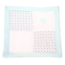 Tapis de parc antidérapant - Blanc - Polyester - Home Maison