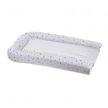Matelas à langer avec éponges amovibles - Blanc cassé - 42x70 cm - Polyester/Polypropylène/Coton - Home Maison