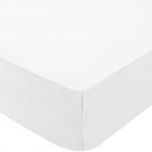 Drap housse bio bébé - Blanc - Coton - Home Maison
