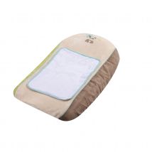 Matelas à langer avec housse Panda - Beige - Polyester/Velours - Home Maison
