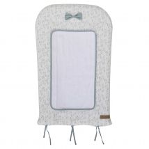 Matelas à langer à liens esprit nature - Blanc - 50x75 cm - Coton - Home Maison