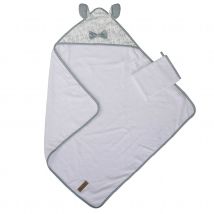 Coffret de bain esprit nature - Blanc - 75x75 cm - Coton - Home Maison