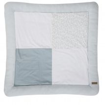 Tapis de parc esprit nature - Blanc - 100x100 cm - Coton - Home Maison