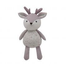 Peluche faon de 30 cm esprit enchanté - Lilas - 30 cm - Polyester/Coton - Home Maison