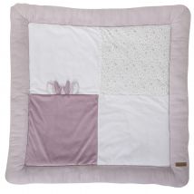 Tapis de parc esprit enchanté - Lilas - 100x100 cm - Polyester/Coton - Home Maison