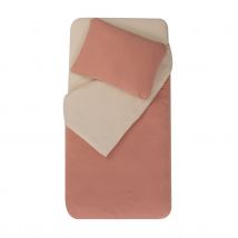 Parure de couette bicolore pour enfant - Terracotta - Coton - Home Maison