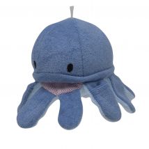 Gant de toilette en forme d'octopus - Bleu - Polyester - Home Maison
