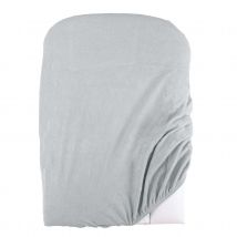 Housse de matelas à langer éponge - Gris Perle - 50x75 cm - Coton - Home Maison